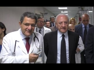 Napoli - Cardarelli, De Luca: "Sparite le barelle nei corridoi" (01.06.16)