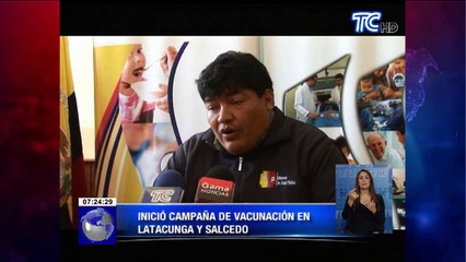 Campaña de vacunación contra la gripe AH1N1 en Cotopaxi