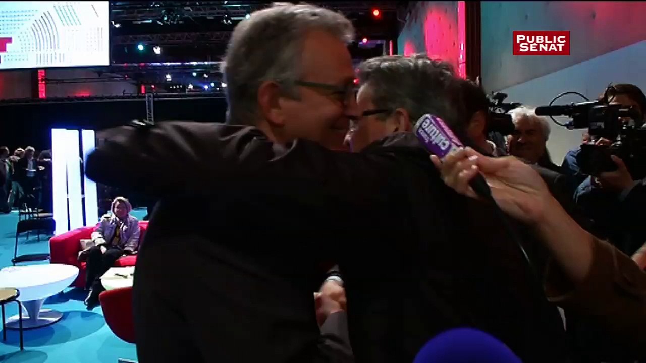 Jean-Luc mélenchon au 37ème congrès du Parti communiste