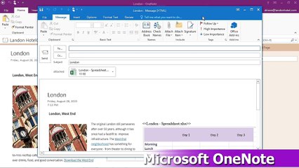 OneNote #Tutorial ~ Chapter40-Sending page information by email