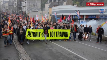 Скачать видео: Loi Travail : Près de 600 manifestants à Saint-Brieuc