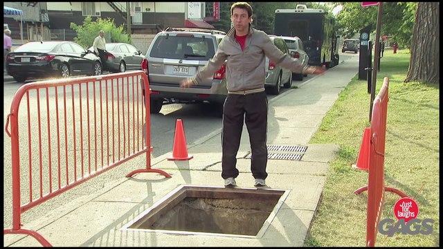 Man Falls In Hole While Jogging