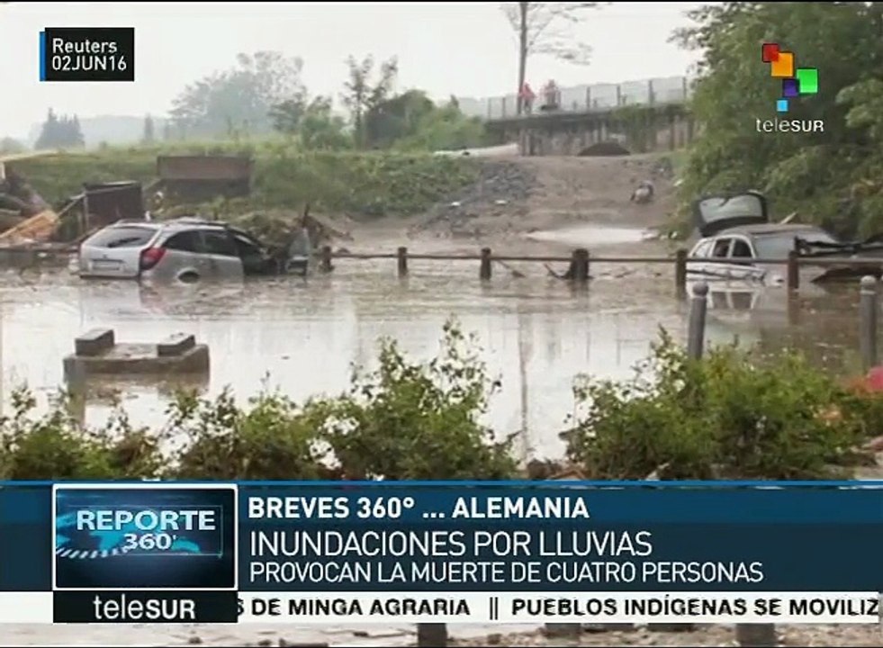 Inundaciones en Alemania dejan cuatro muertos