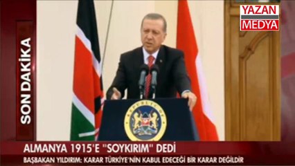 Erdoğan ve Yıldırım'dan Çok Sert "Soykırım" Tepkisi!