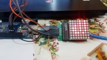 The complete project of displaying the arabic letters on the led matrix display