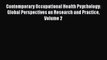 Read Contemporary Occupational Health Psychology: Global Perspectives on Research and Practice