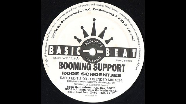 Booming Support - Rode Schoentjes (Extended Mix) (A)