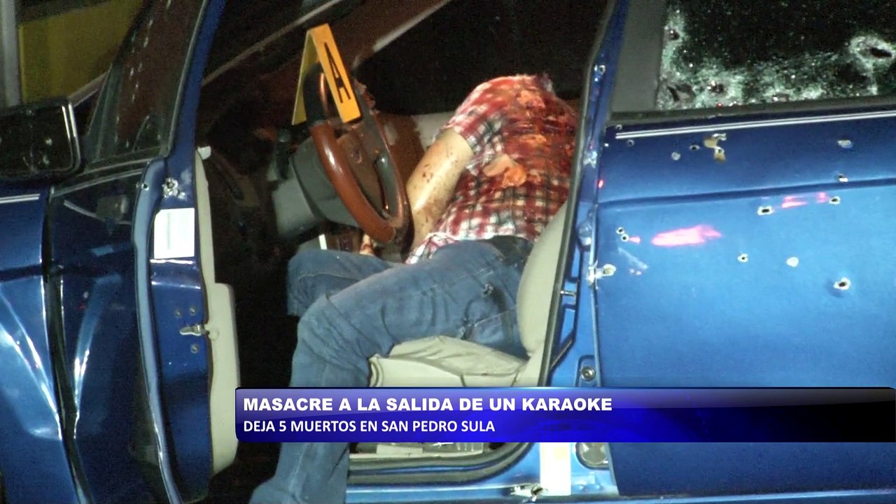 Masacre a la salida de un karaoke en San Pedro Sula deja cinco muertos