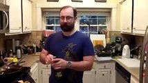 Opening Beer Correctly with a Knife (Reverse Grip version)