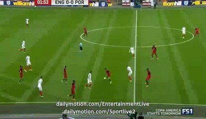 England 1st BIG Chance England 0-0 Portugal Friendly