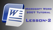 Lesson-2: How to Align Text in Microsoft Office Word 2007