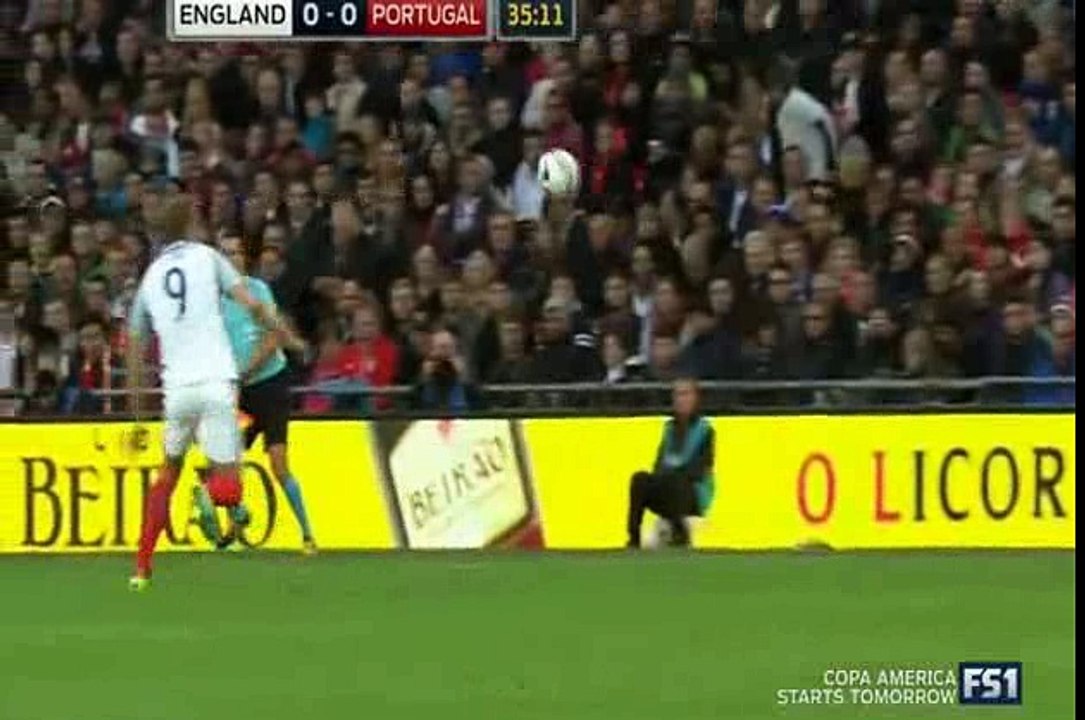 Bruno Alves RED CARD - England vs Portugal
