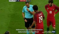 Bruno Alves Horror Foul In Kane & RED CARD England 0-0 Portugal