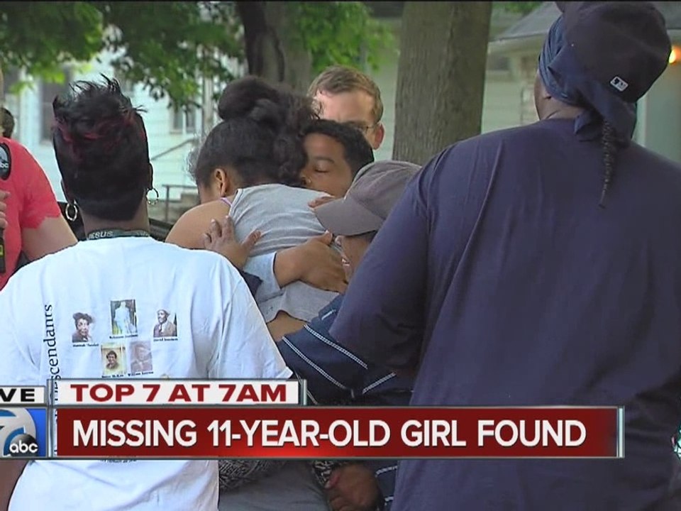 11-year-old girl who disappeared from Hazel Park home reunited with family live on 7 Action News
