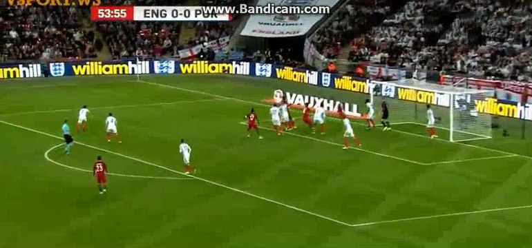 Ricardo Quaresma super Header SHOOT - England 0-0 Portugal - 02-06-2016