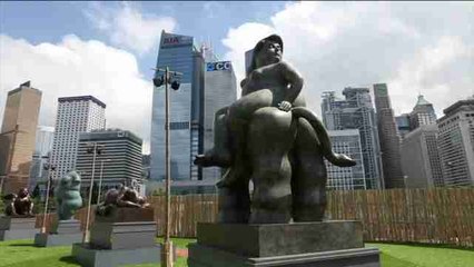 Botero, primer artista en exponer esculturas en el centro de Hong Kong