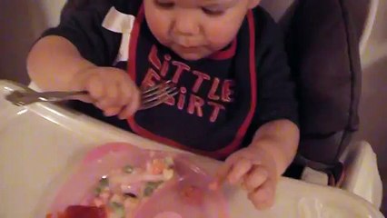 Joshua Eating - Loves Ketchup and Hotdog