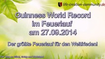 Guinness World Record - Laufen für den Weltfrieden am 27  September 2014 und du kannst dabei sein!