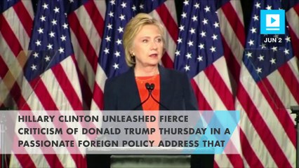 Hillary Clinton: Trump is 'temperamentally unfit' to be president