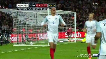 Chris Smalling Great Goal ~ England vs Portugal 1-0