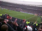 Feyenoord - 020 sfeer en eind signaal 29-01-2012