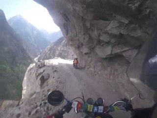 GoPro Footage From Motorbike Journey on World's Most Dangerous Road