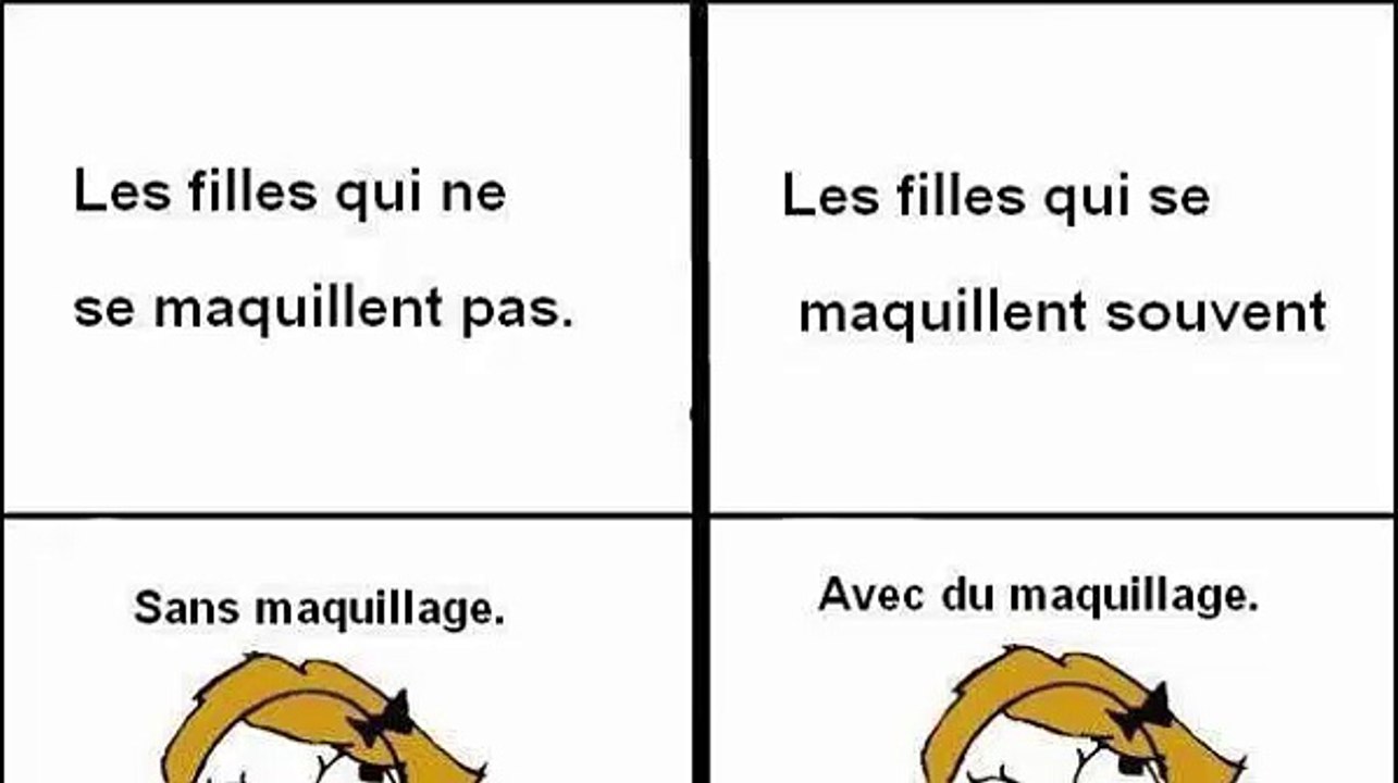 les filles qui ne maquille pas Versus les filles qui se maquille  ᴴᴰ