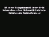 PDF MP Service Management with Service Model Software Access Card (McGraw-Hill/Irwin Series