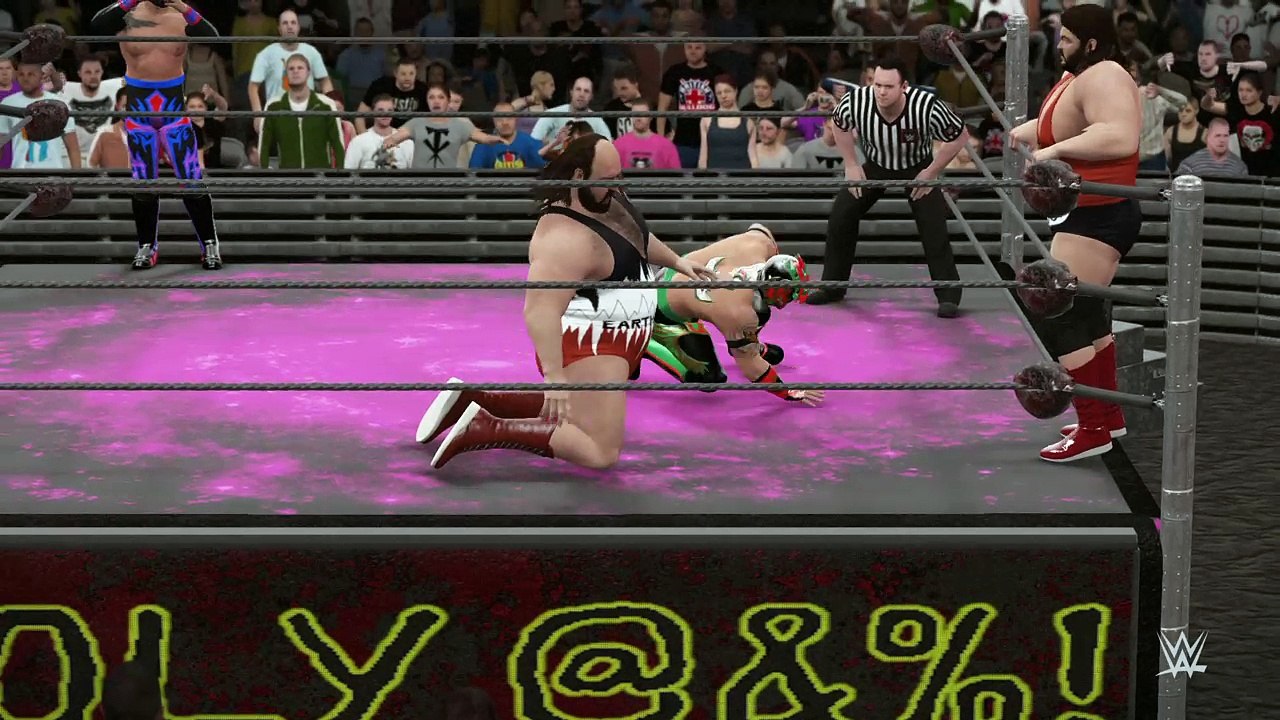 WWE 2K16 lucha dragons v natural disasters
