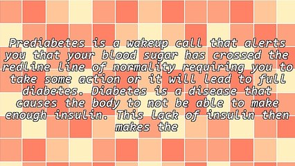 You Can Proactively Defeat Prediabetes
