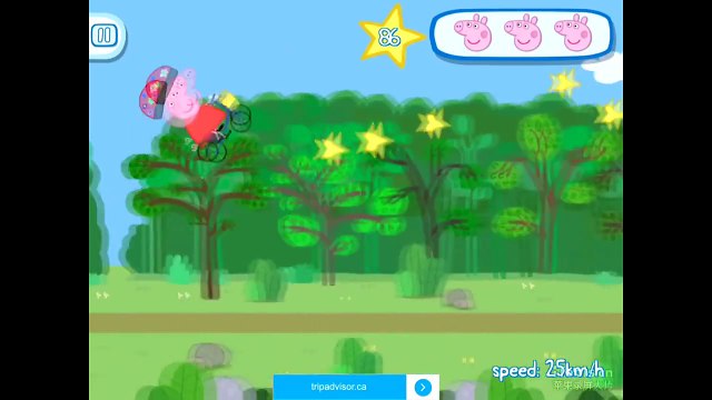 Peppa Pig Dinosaur Game APP for kids - Peppa's Bicycle Complete Walkthrough