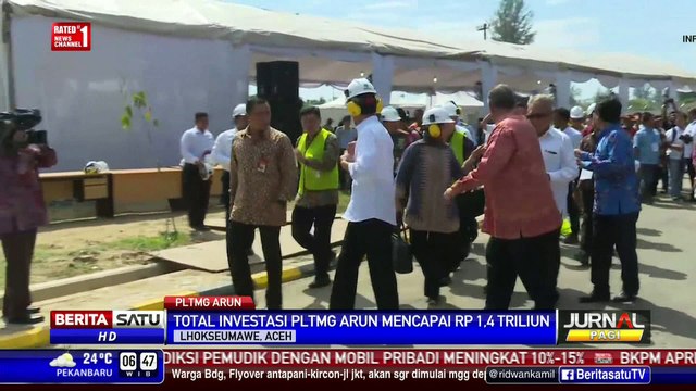 Presiden Jokowi Resmikan PLTMG Arun