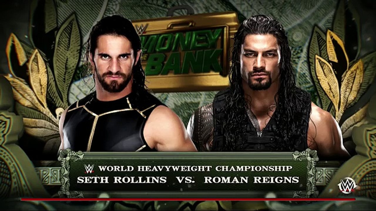 WWE Money in the Bank 2016 - Roman Reigns vs Seth Rollins Championship Full Match