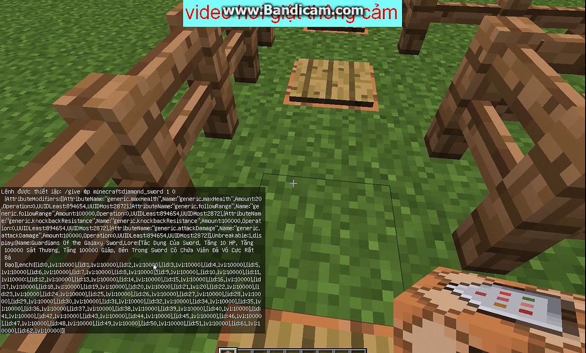 Cách làm kiếm mạnh nhất trong minecraft 1.8+ (hơi giật)