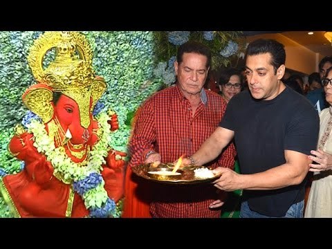 Inside Video: Salman Khan Taking Out Aarti With Family At Ganpati Pooja & Visarjan 2015