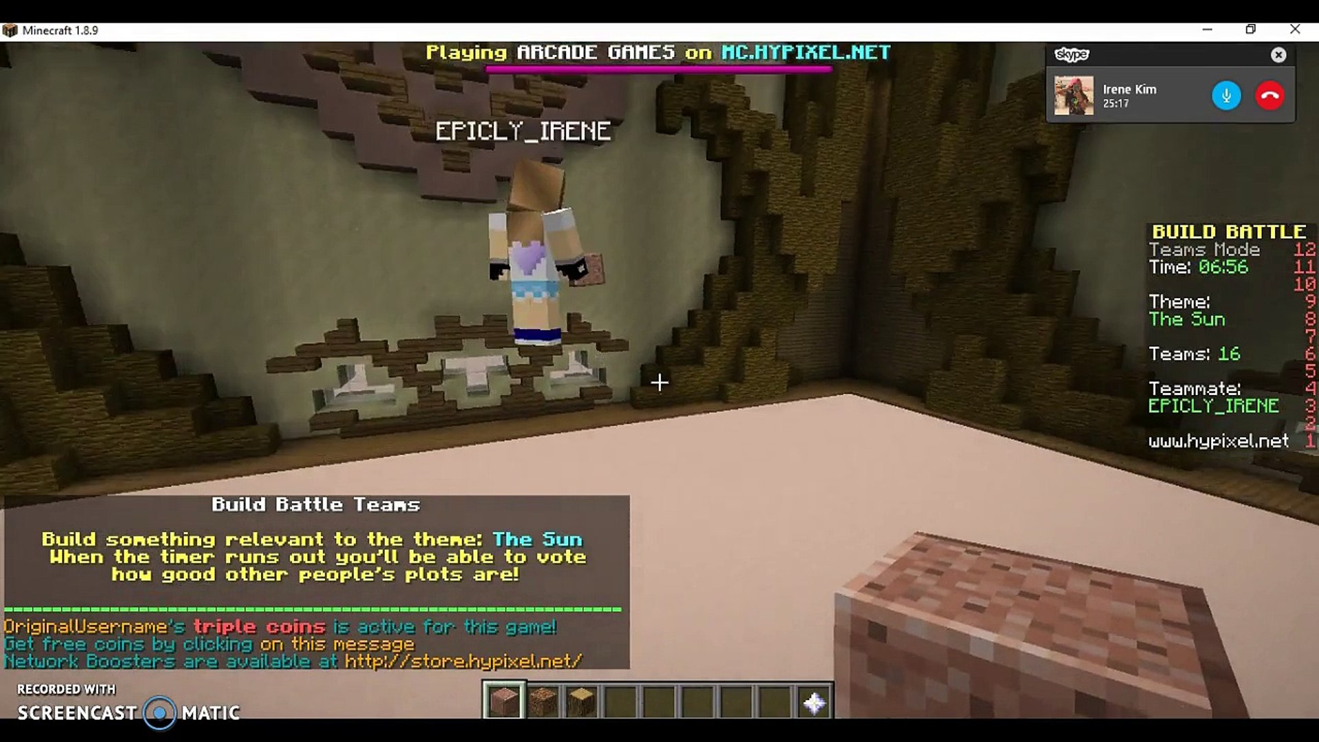 Building So Hard Minecraft Gameplay Build Battle W Irene Video Dailymotion