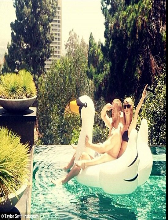 She s no swan Rihanna wipes falls luxury inflatable sees funny takes Snapchat