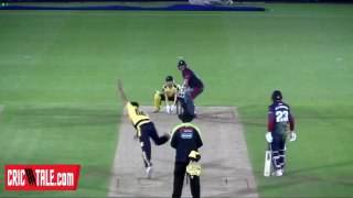 Shahid Afridi 3 Wickets in County Cricket 2016