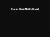 Read Poetics (Dover Thrift Editions) Ebook Free