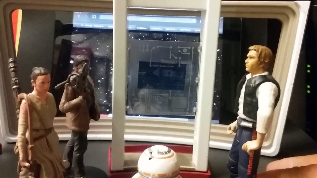 Star Wars Force Awakens toys in action