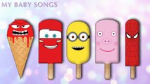#Peppa Pig #Spiderman #McQueen #Ice Cream #Finger Family Song #Nursery Rhyme