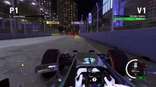 Vuelta rápida en Singapur con Mercedes F1 2015