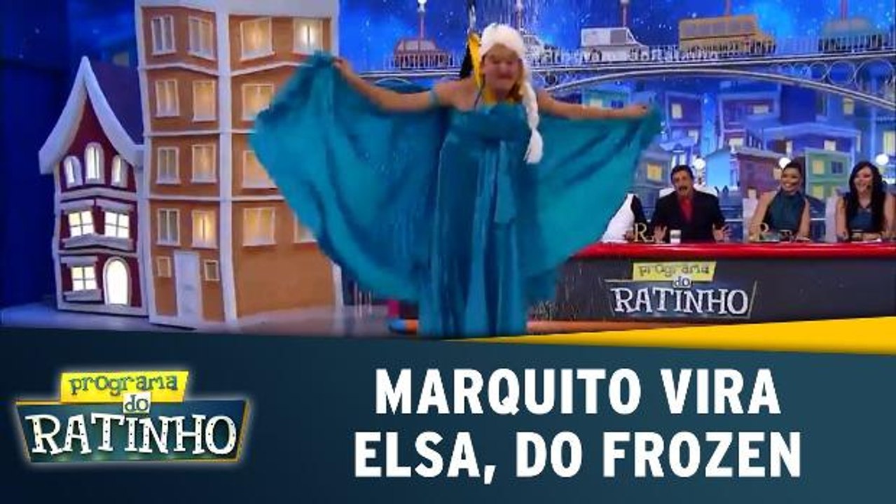 Marquito vira Elsa, do Frozen