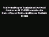 PDF Architectural Graphic Standards for Residential Construction 1.0 CD-ROM Network Version
