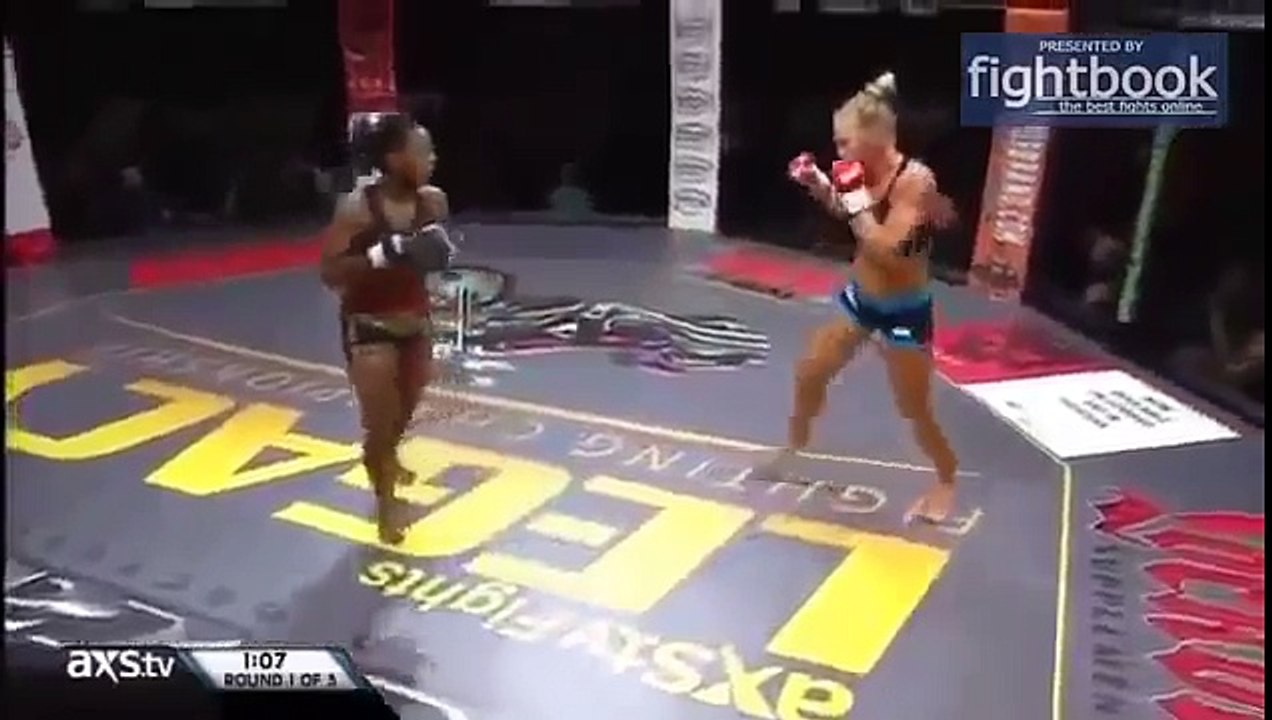 BRUTAL HIGH KICK Ends Women's MMA Fight