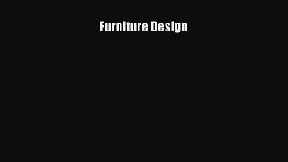 PDF Furniture Design Free Books