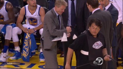 Steve Kerr Shatters Clipboard, Draymond Green Kicks Kyrie Irving