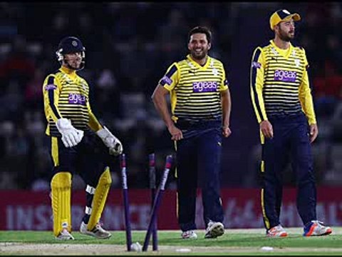 Shahid Afridi 3 Wickets vs Kent NatWest t20 Blast 2016 - 2-6-16