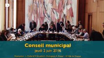 Conseil municipal du jeudi 2 juin - 1ère partie