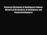 Read Historical Dictionary of Intelligence Failures (Historical Dictionaries of Intelligence